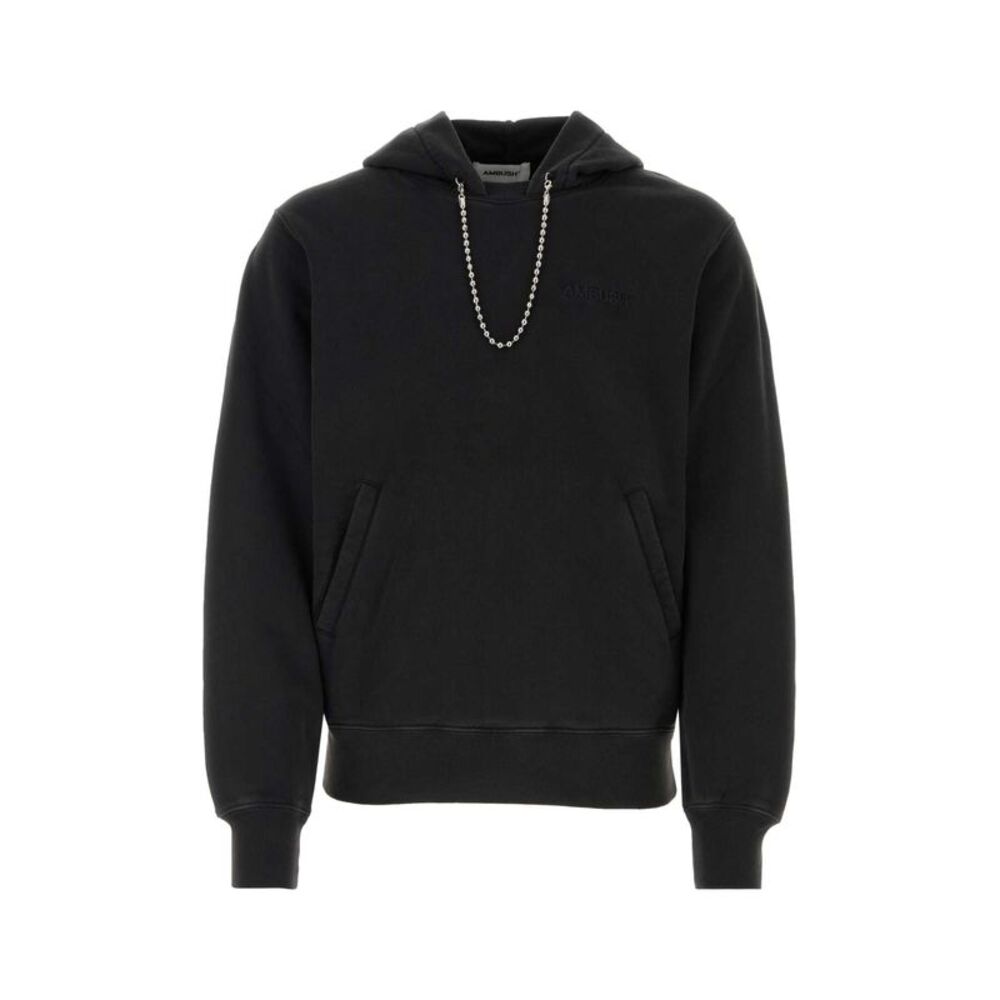 Ambush Men Black Cotton Oversize Sweatshirt